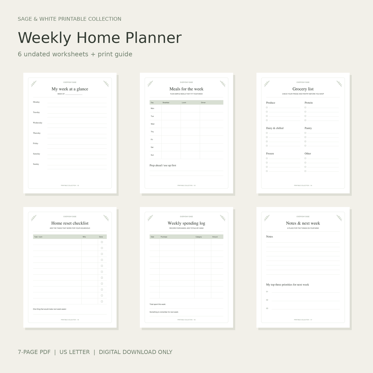 Weekly Home Planner