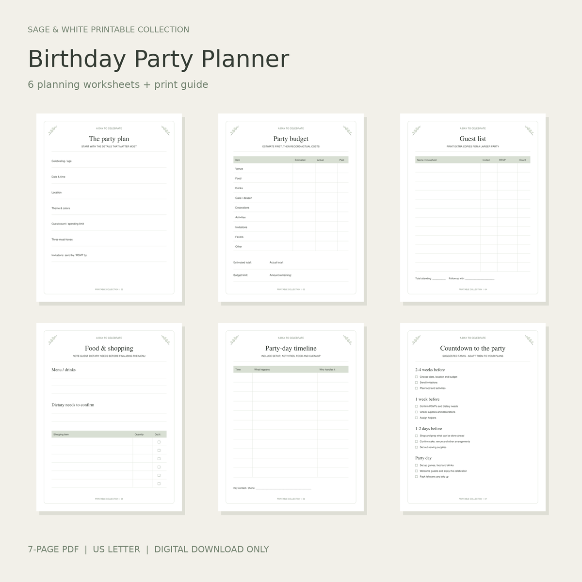 Birthday Party Planner